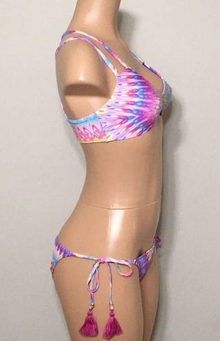 PilyQ  Modeea bikini with reversible top. S-top/M-bottom. NWT