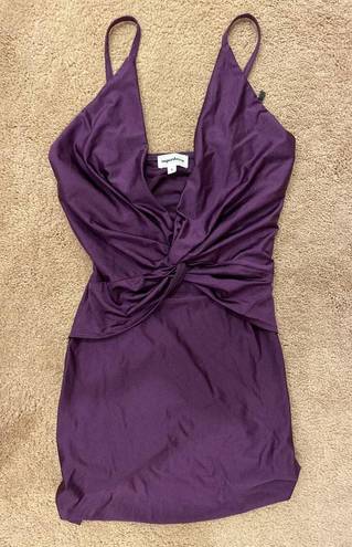 superdown Gorgeous Purple Silky Mini Dress