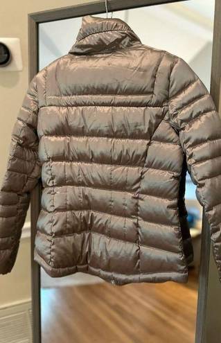 Bernardo  Metallic Zip Around Funnel Puffer Jacket Size Small. Retail 180