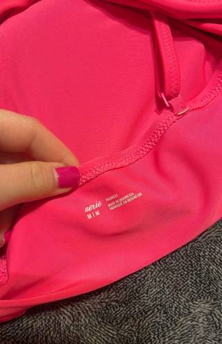 Aerie Pink Triangle Bikini Top