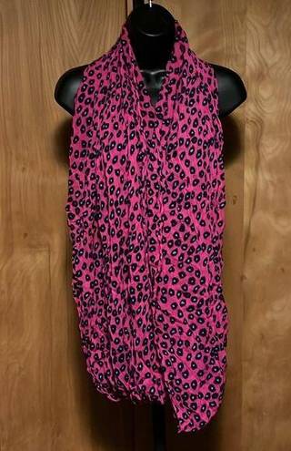 Lilly Pulitzer  Infinity Scarf Pink & Navy Animal Print