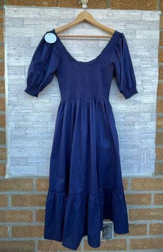 Hill House NWT  Home Navy Nesli Nap Dress medium