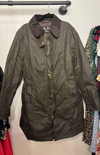 Barbour  Belsay Wax Coat in Olive