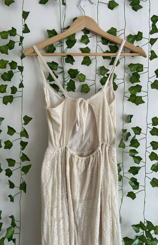 Hollister Cream Lace Bohemian Maxi Dress