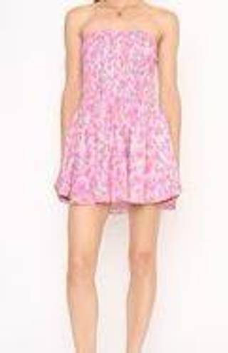 4S13NNA Strapless Floral Dress