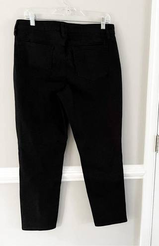 NYDJ  Margot Girlfriend High Rise Black Denim Jeans Size 8