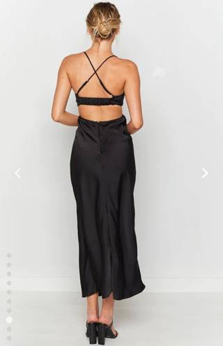 Beginning Boutique Taleah Cut Out Maxi Dress Black