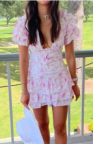 Pink & White Floral Dress