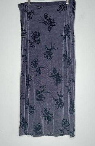 Clio Vintage Y2K Maxi Skirt Velvet Burnout Goth Skirt Witchy Whimsygoth Size M