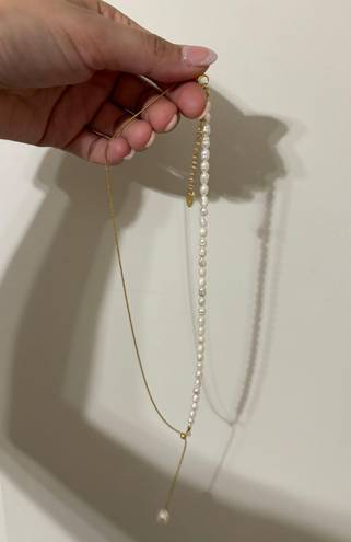 Kendra Scott Gold Pearl Necklace