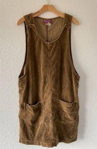 Denim & Co brown corduroy dress