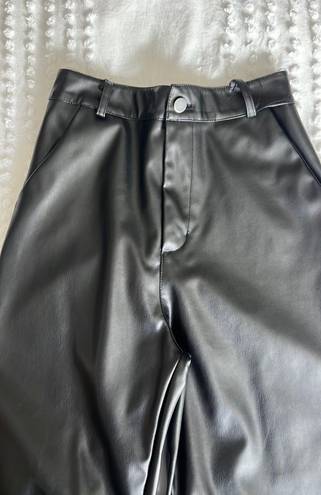 Faux Black Leather Pants