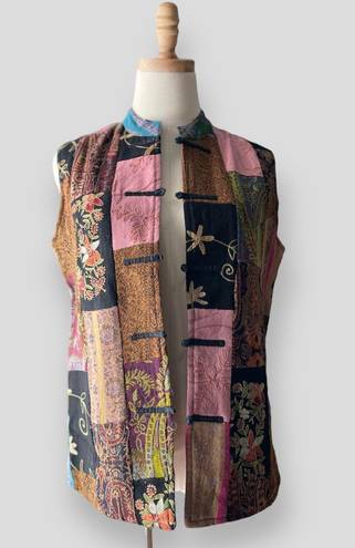 Coldwater Creek Boho Wool Patchwork Vest