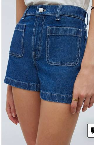 Madewell High Waist Sailor Jean Shorts