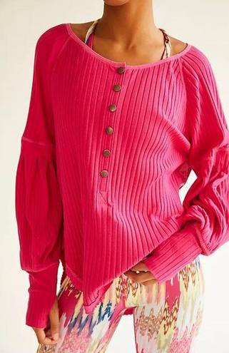 Free People Movement FP Movement Bella Layer Long Sleeve in Passion Fruit