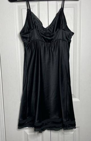 Victoria's Secret  Womens Black Slip Chemise Silky Dress Size Small NEW