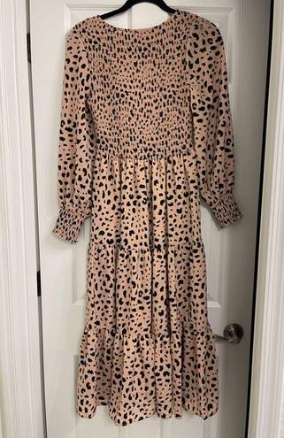 Petal and Pup NWT Women’s  Emley Dress Beige Cheetah Print Size XS