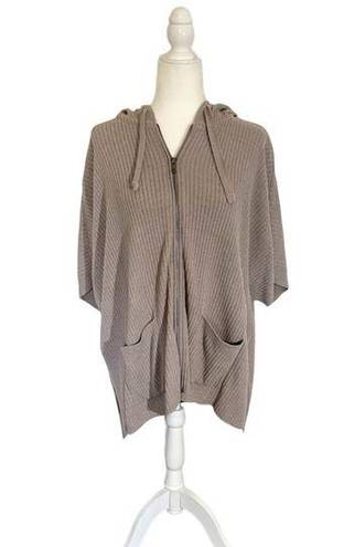 Barefoot Dreams  Cozychic Ultra Lite Ribbed Zip Up
Poncho