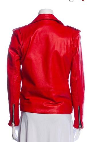 Understated Leather  x Revolve Red Easy Rider Leather Jacket