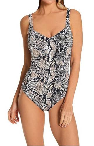 Gottex Kalahari V Neck One Piece Swimsuit Reptile