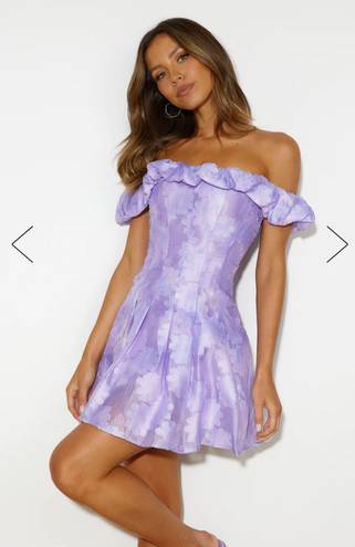 Hello Molly Dress-TEACHING STYLE MINI DRESS LILAC Sz M