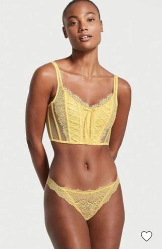 Victoria's Secret Yellow Dream Angels Lace Corset