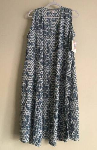 LuLaRoe  Joy-M Sleeveless Open Long Duster