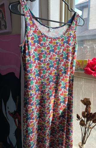 Uniqlo floral maxi long dress