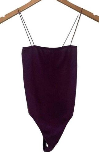 PacSun PS Basics by  Strappy Ribbed Seamless Bodysuit Purple Size Small