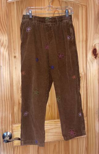 Urban Outfitters UO Floral Embroidered Corduroy Pants