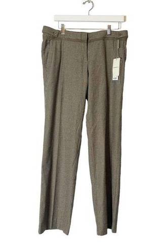 Emporio Armani NWT  plaid trousers button tab waist sz 42