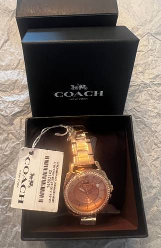 Coach watch rose gold