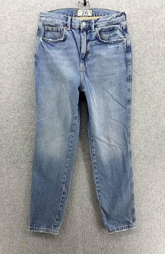 We The Free  People Women's Blue Denim Jeans Size 26 Cotton Blend Straight