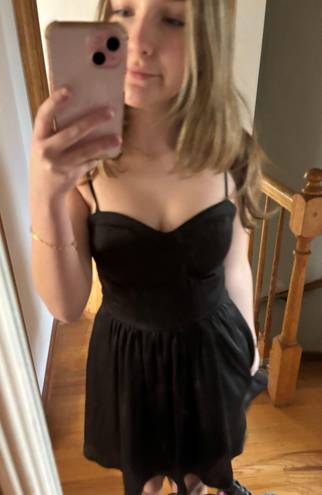 Francesca's Black Mini Dress