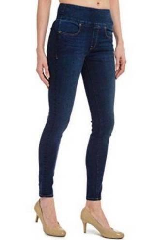 Spanx Dark Wash Side Zip High Waist High Rise Skinny Jeans Women's Size S, 2-4