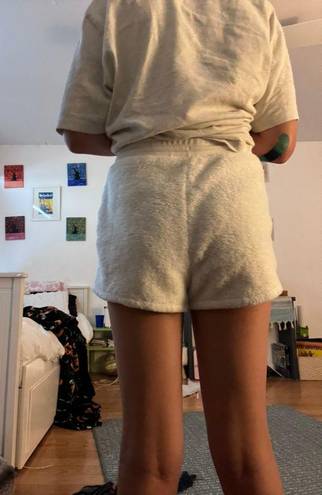 Old Navy White Fluffy Shorts