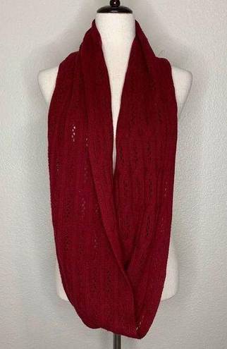 infinity Celeste Wool & Cashmere Blend Burgundy  Scarf