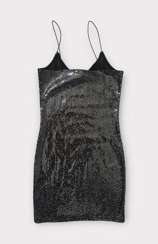 Divided Sparkly Silver Tank Top Bodycon Dress