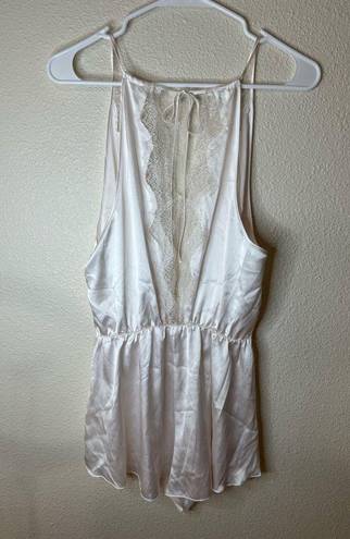 Victoria's Secret Victoria’s Secret VS Here Comes The Bride Collection white satin lace romper S