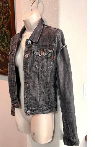 Mek Denim Like new distressed Mek gray denim jacket.  Fits size small. 