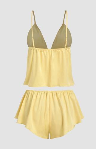 Cider knotted cami top & shorts lounge set