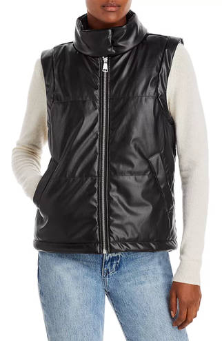 AQUA  Leather Vest