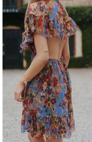 Zimmermann NWT. $850 Zimmerman Cape Ruffle Floral Dress AU 0 / US 4