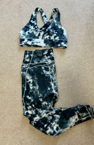 Fabletics Tie Dye Workout Matching Set