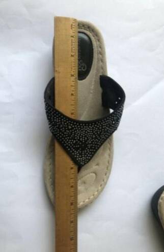 Mountain Sole  Bling Wedge Sandal Black