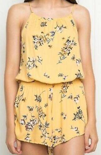 Brandy Melville  rare yellow floral Blanche romper