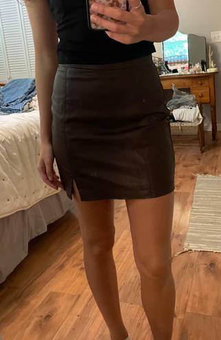 Abercrombie & Fitch Leather Skirt