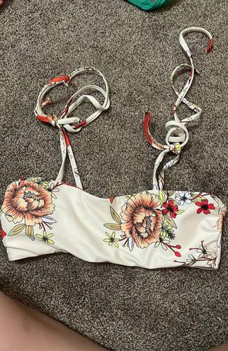 Zaful Flower Bikini Top