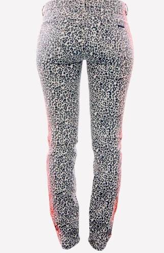 Scotch & Soda Maison Scotch Les Bon Vivants Women’s Pink Black Leopard Print Jeans Size 29 NWT