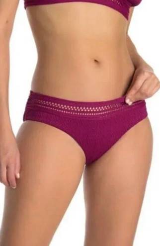 Robin Piccone Perla Bikini Bottoms Crochet Textured